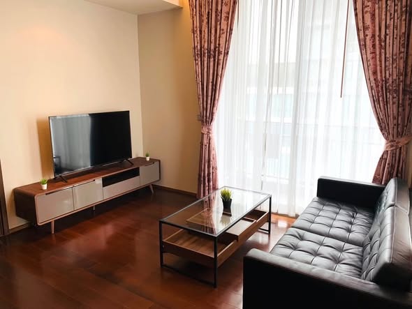 living room and bedroom of Quattro by Sansiri