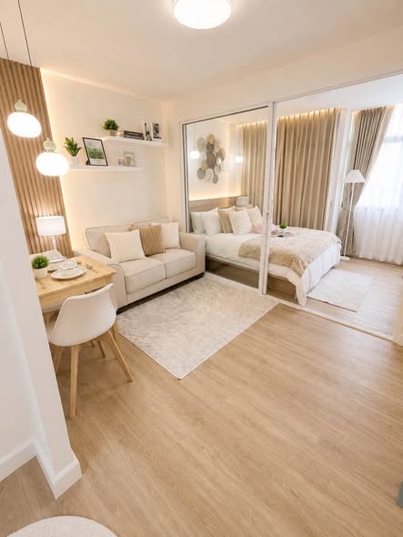bedroom and living room of รัชอาภา ทาวเวอร์ (Ratcha-Apha Tower)