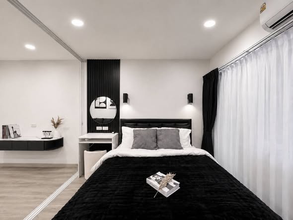 bedroom of Ratchada Prestige Ladprao 48