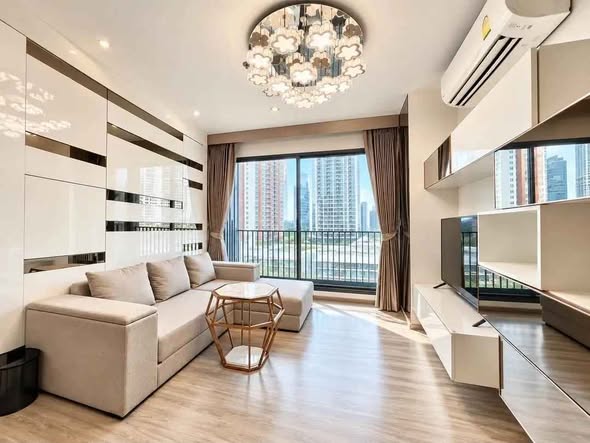 bedroom and living room of RHYTHM Ekkamai