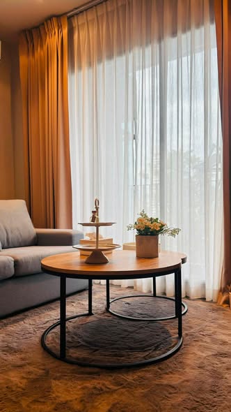 living room and bathroom of Rhythm Ekkamai Estate
