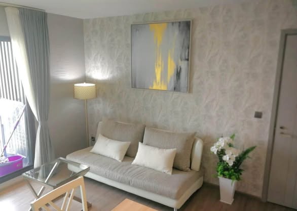 living room and bedroom of RHYTHM Ekkamai