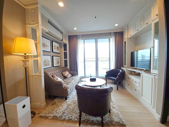 living room and bedroom of RHYTHM Sathorn