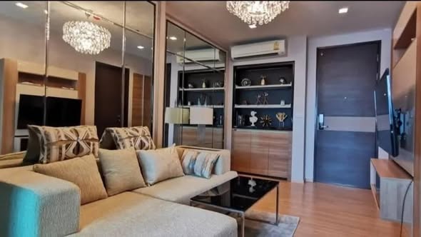 living room and bedroom of RHYTHM Sathorn