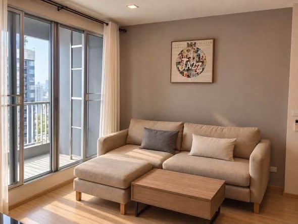 bedroom and living room of Rhythm Sukhumvit 50