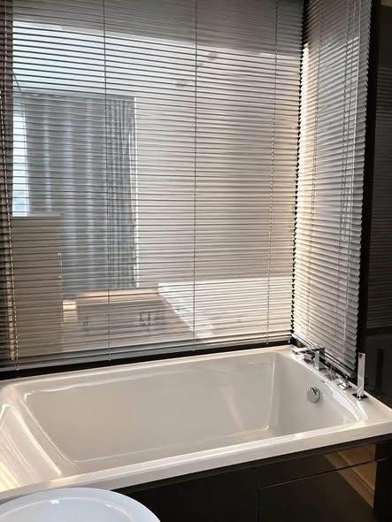 room interior and bathroom of Rhythm Sukhumvit 50