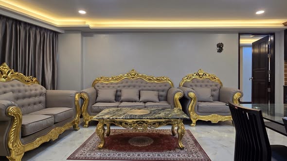 living room and bedroom of Royal Hills Golf Resort & Spa