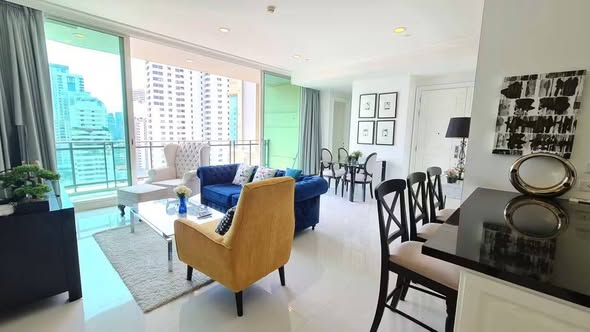living room of Royce Private Residences
