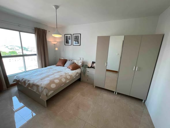bedroom of S&S Sukhumvit Condominium