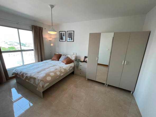 bedroom of S&S Sukhumvit Condominium