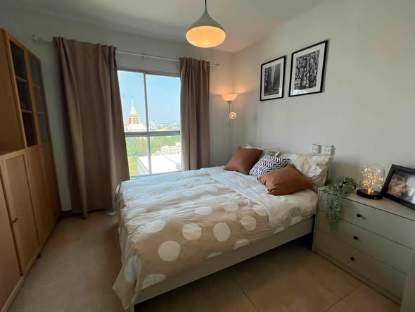 bedroom of S&S Sukhumvit Condominium