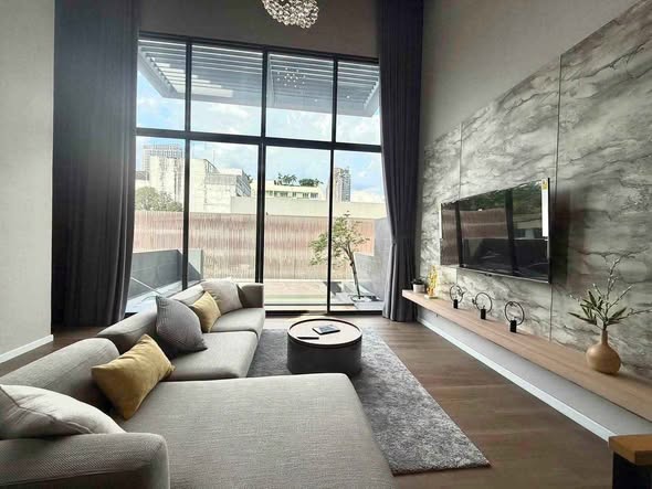 living room and room interior of Sage Thonglor เซจ ทองหล่อ
