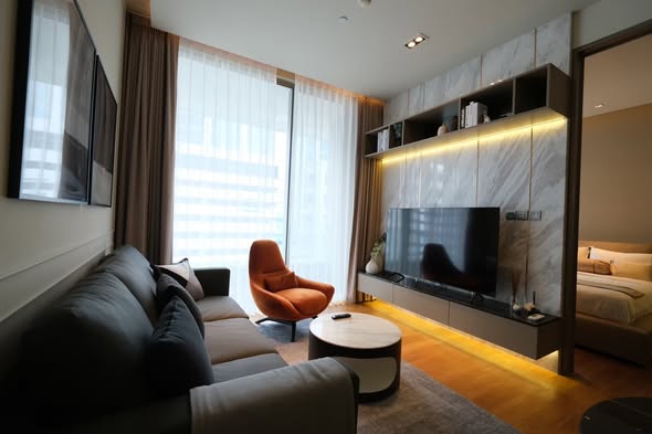 living room and bedroom of SALADAENG One