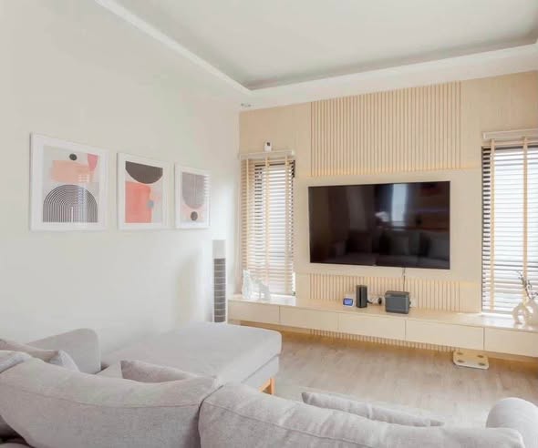 living room and bedroom and room interior of Saransiri Rama 2