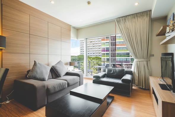 living room and bedroom of SASARA Hua Hin (ศศรา หัวหิน)