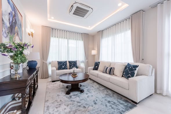 living room and bedroom of Setthasiri Bangna KM.10