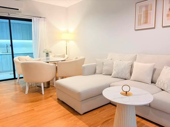 living room and room interior of Siri Place Pattanakarn