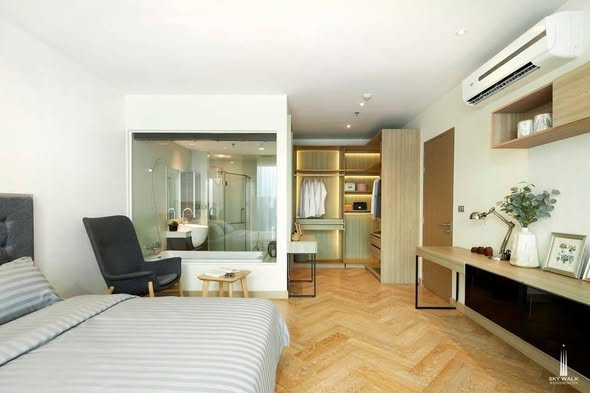 bedroom of Sky Walk Residences