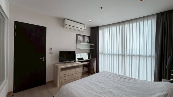 bedroom and room interior of Sky Walk Residences