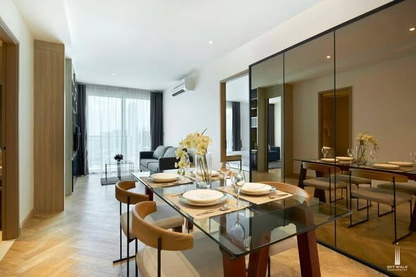 living room and room interior of Sky Walk Residences