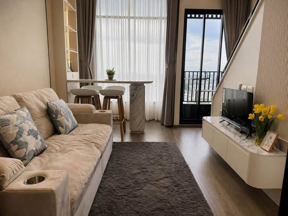 bedroom and living room of So Origin Kaset Interchange