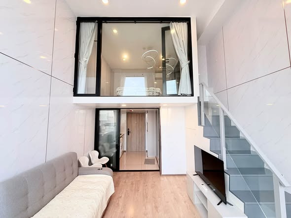 living room and room interior of SOHO​ BANGKOK​ RATCHADA​