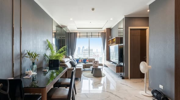 living room of Supalai Elite Surawong