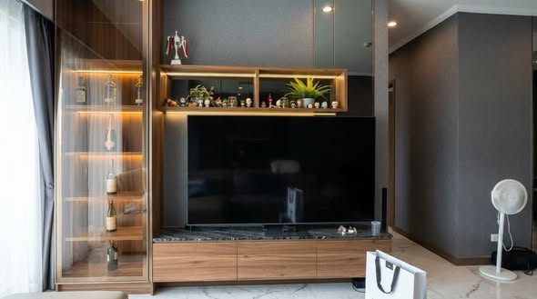 living room and room interior of Supalai Elite Surawong