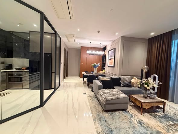 living room and room interior of Supalai Icon Sathon