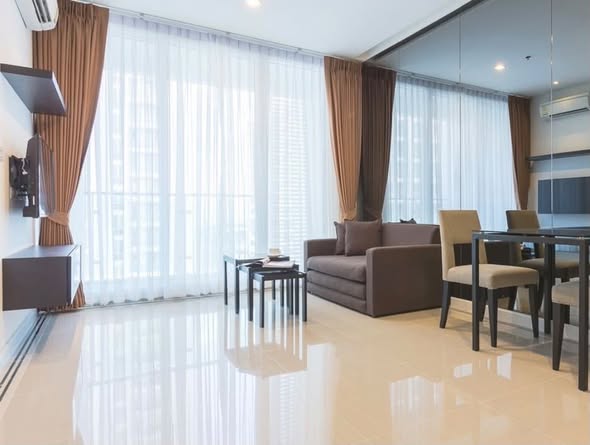 bedroom and living room of TC-Green Condominium