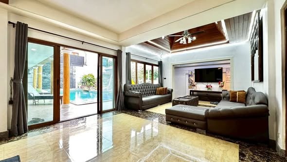 living room and room interior of Thabali Condominium
