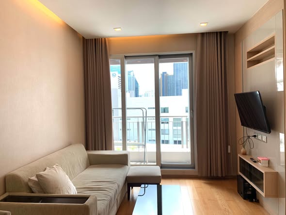 living room and bedroom of The Address Asoke