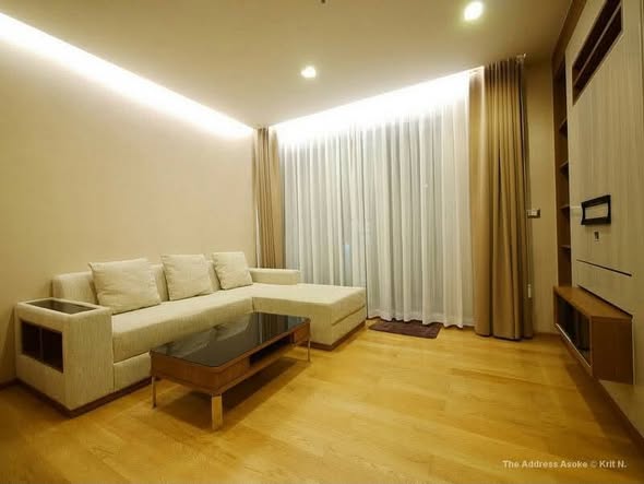 living room and bedroom of The Address Asoke