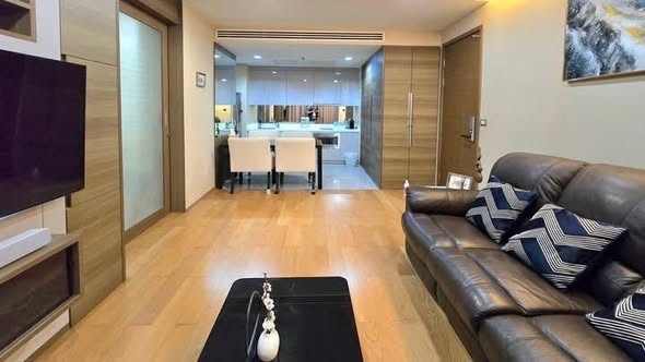 living room and bedroom of The Address Sathorn