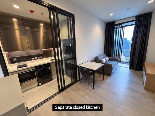 living room and bedroom of The Address Siam-Ratchathewi