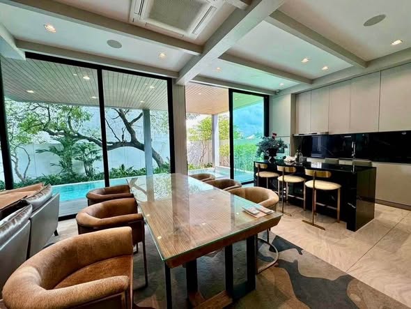 living room and room interior and kitchen of The AVA Residence