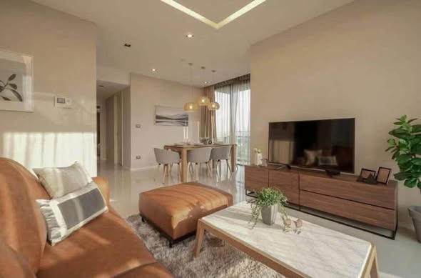 bedroom and living room of The Bangkok Sathorn