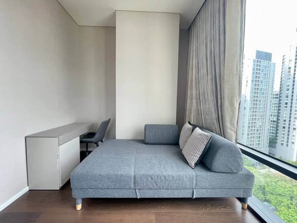 living room and bedroom of The Bangkok Thonglor
