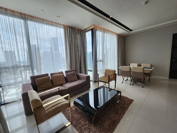 living room and bedroom of The Bangkok Thonglor