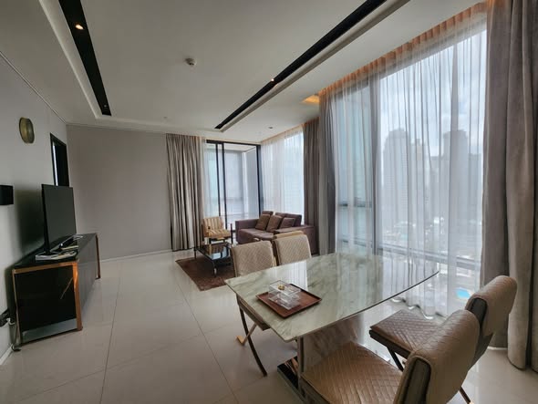 living room and bedroom of The Bangkok Thonglor