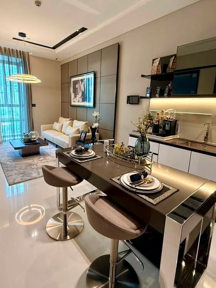 living room and room interior of The Bangkok Thonglor