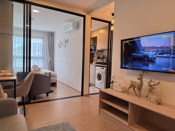 living room and bedroom and room interior of The Base Bukit Phuket เดอะ เบส บูกิต ภูเก็ต