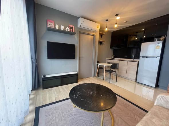 living room and bedroom of THE BASE Garden Rama 9