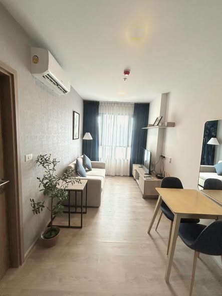 living room and bedroom of THE BASE Height-Chiang Mai
