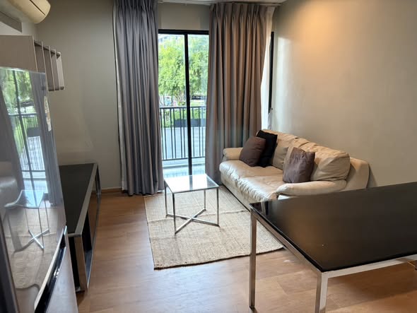 living room and room interior of THE BASE Park West – Sukhumvit 77