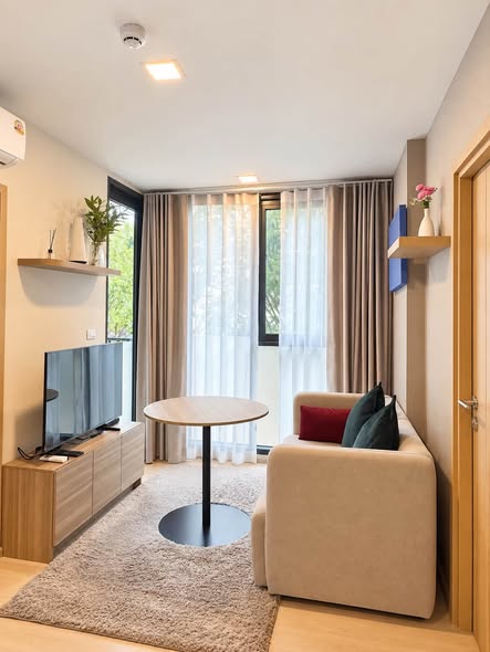 living room and bedroom of เดอะ เบส ไรส์ | THE BASE Rise
