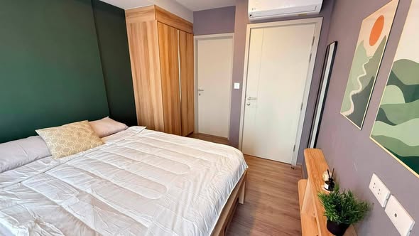bedroom of THE BASE Sukhumvit 50