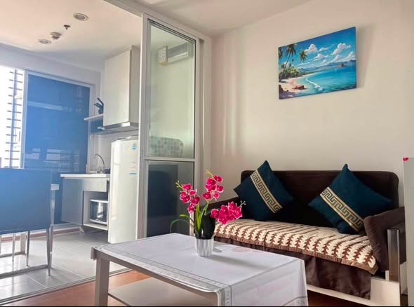 living room of THE BASE Sukhumvit 77