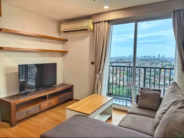 living room and bedroom of THE BASE Sukhumvit 77