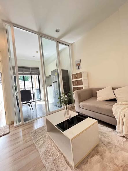 bedroom and living room and room interior of The Base Uptown Condo